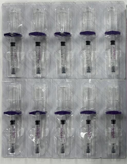 Hyaron 2.5mL, Single syringe