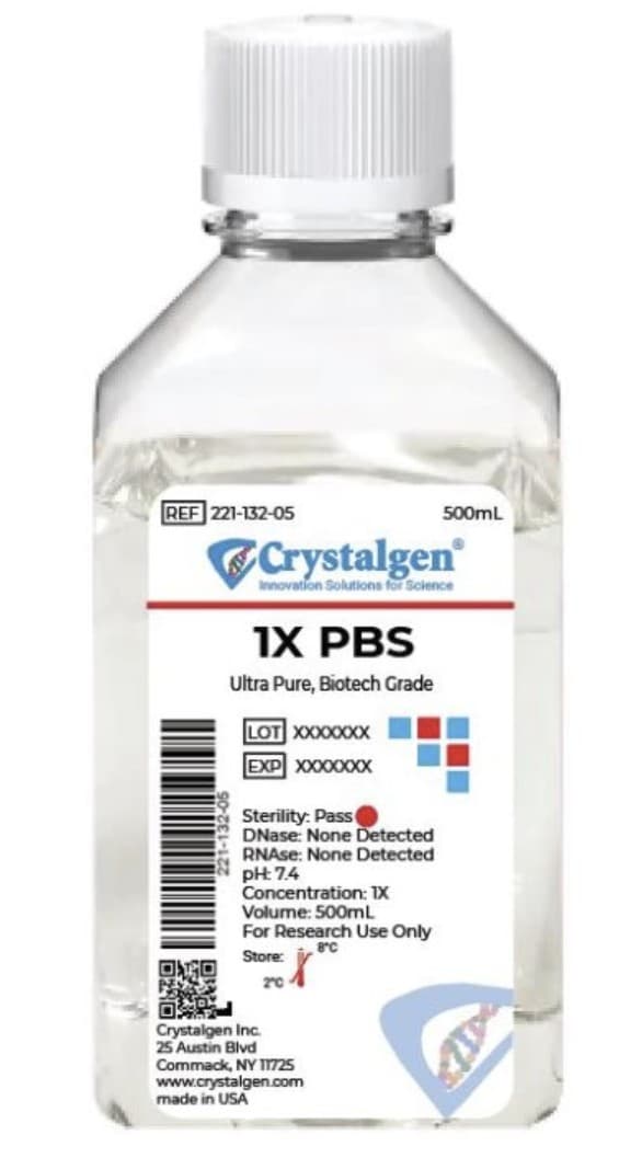 Phosphate Buffered Saline 500mL
